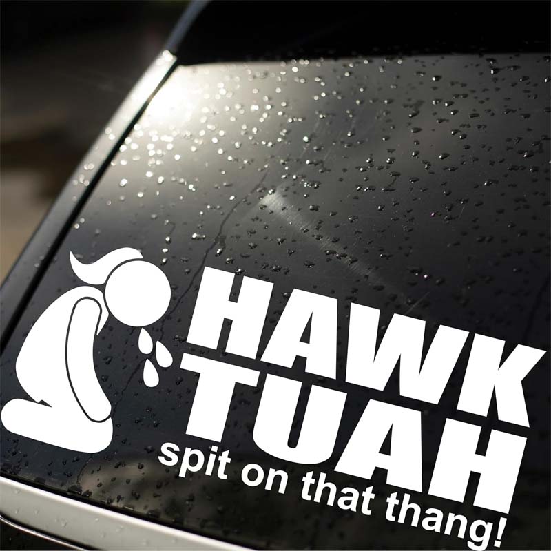 Hawk Tuah Aufkleber | Spuck auf das Thang-Auto