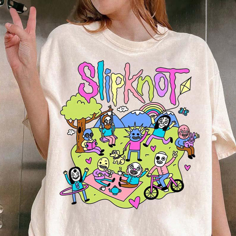 Slipknot – T-Shirt mit Aufdruck „Happy Times“