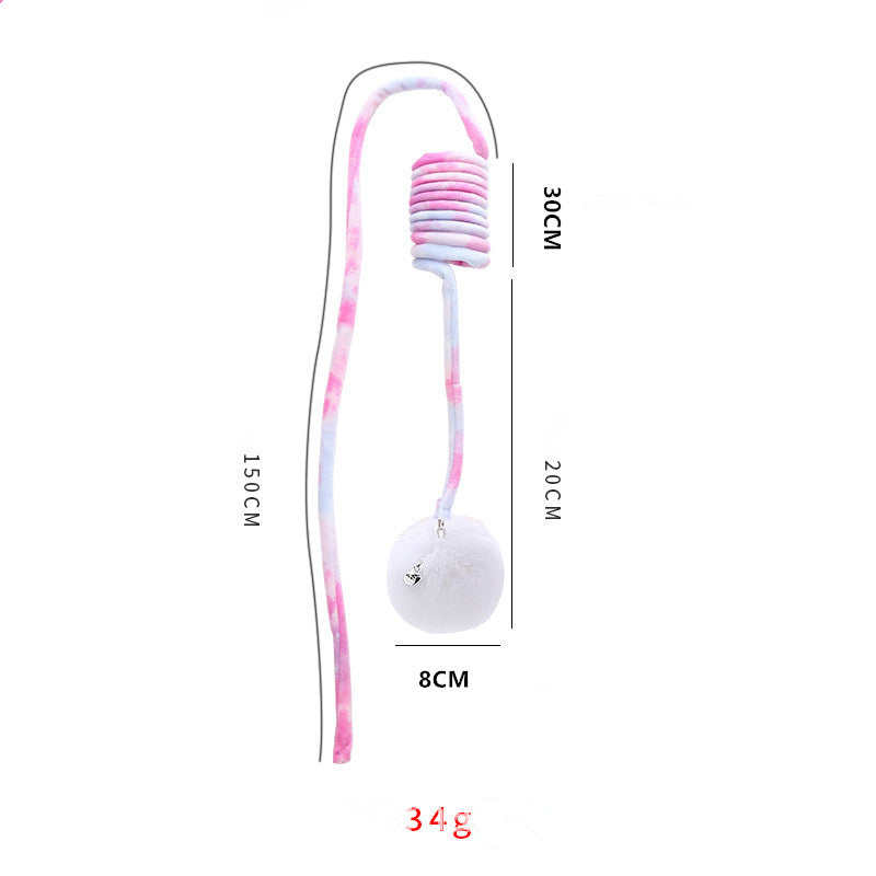 Hängendes Frühlings-Plüschball Katzen Spielzeug