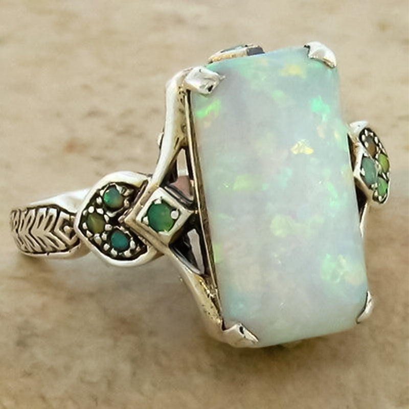 Vintage eingelegter Opal Ring