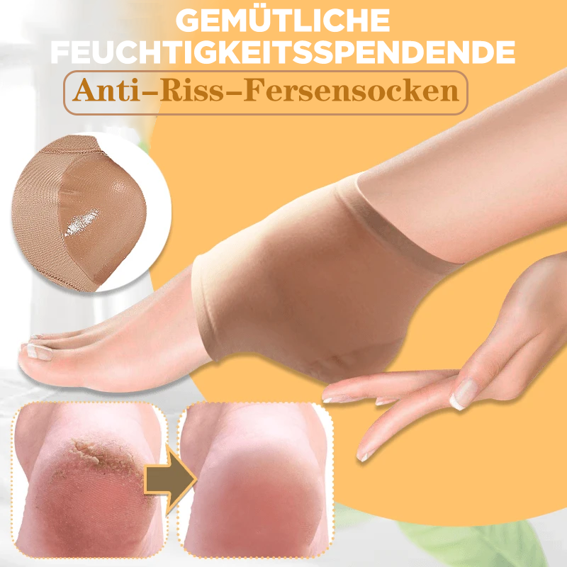 Gemütliche feuchtigkeitsspendende Anti-Riss-Fersensocken