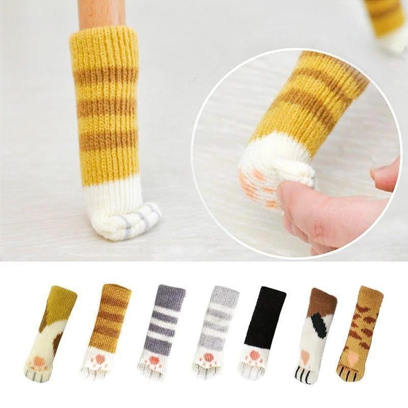 Bequee Super Süße Katzenpfote Socken(4 Stück)