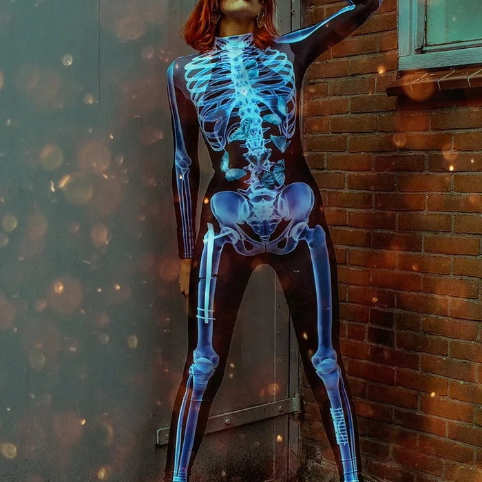 Halloween Skelett Bodysuit