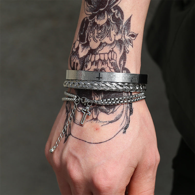 Kreuzarmreif Armband Set