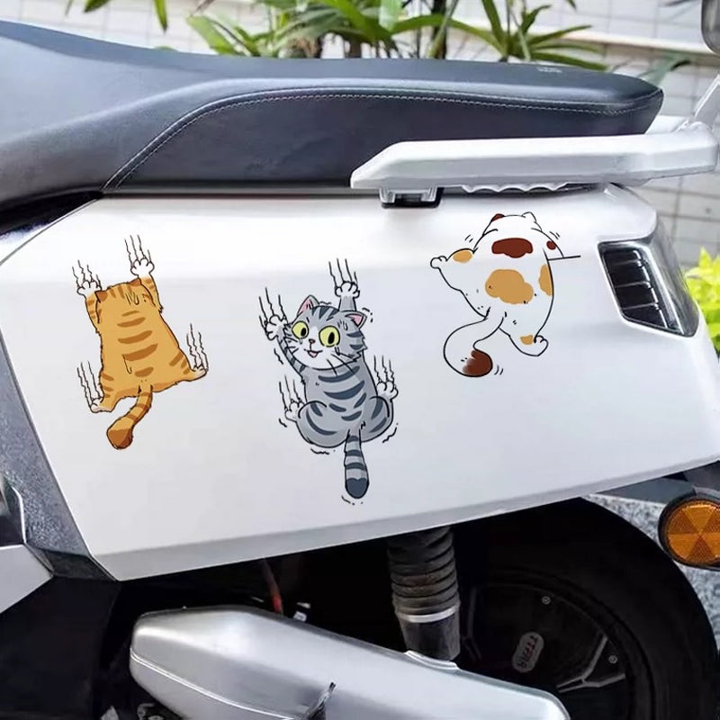 Niedliche Katze Cartoon Auto Aufkleber(3 Stück)