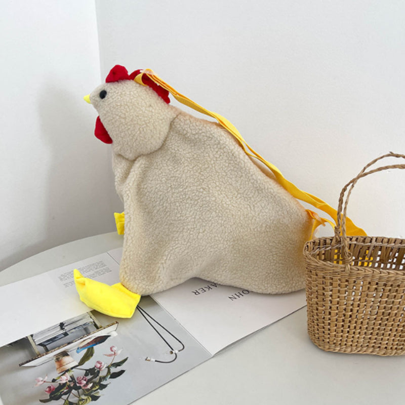 Lustige Huhn Schultertasche mit Beinen