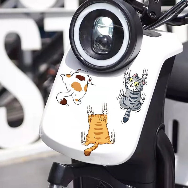 Niedliche Katze Cartoon Auto Aufkleber(3 Stück)