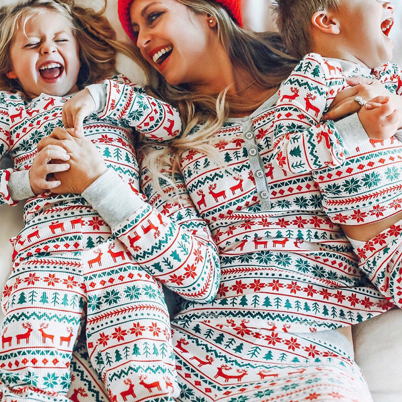 Weihnachten Familien Pyjama Set