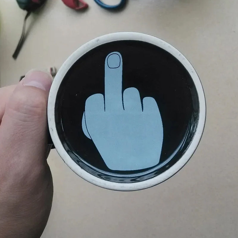 🖤Lustige Mittelfinger-Tasse