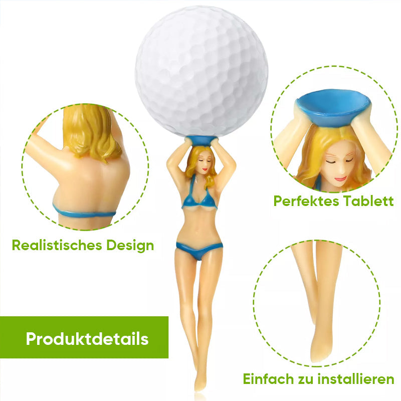 Lustige Bikini-Mädchen Golf-Tee (6 Stück)