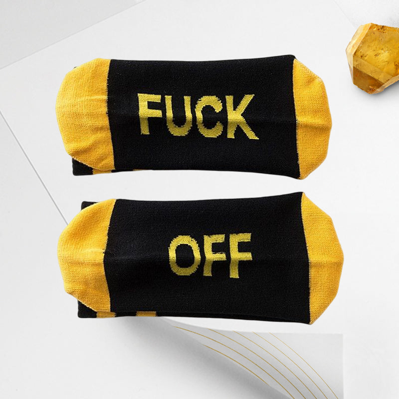 F**K OFF! Kreative lustige lässige Sport Socken