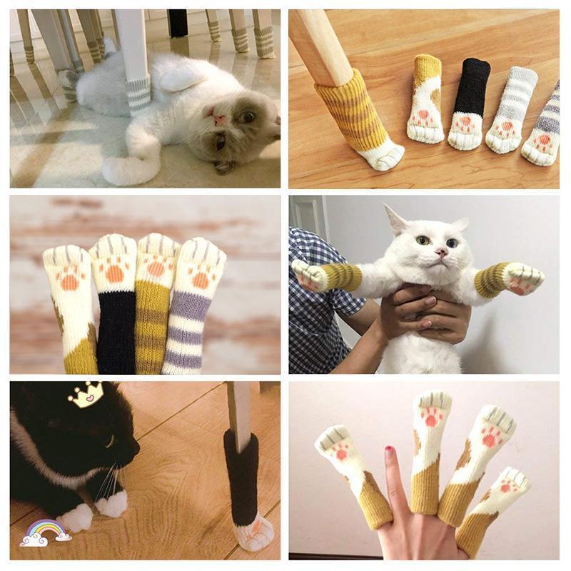 Bequee Super Süße Katzenpfote Socken(4 Stück)