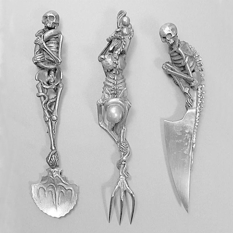 Halloween-Geschenk Skelett Besteck Sets