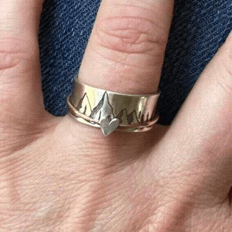 Klettere weiter Silber Ring