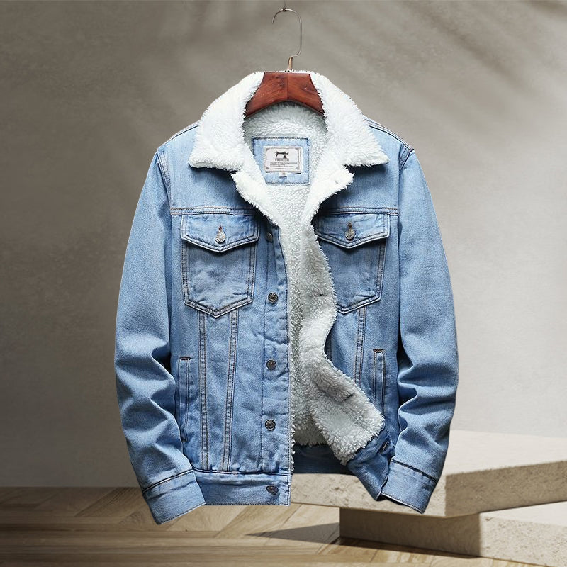 Fleece Jeansjacke