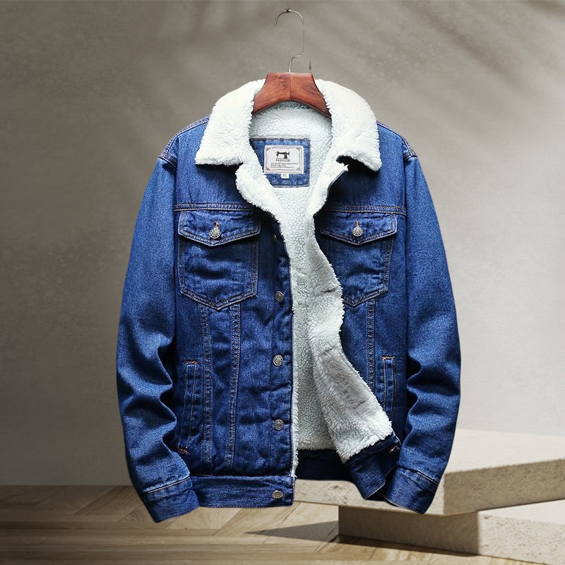 Fleece Jeansjacke