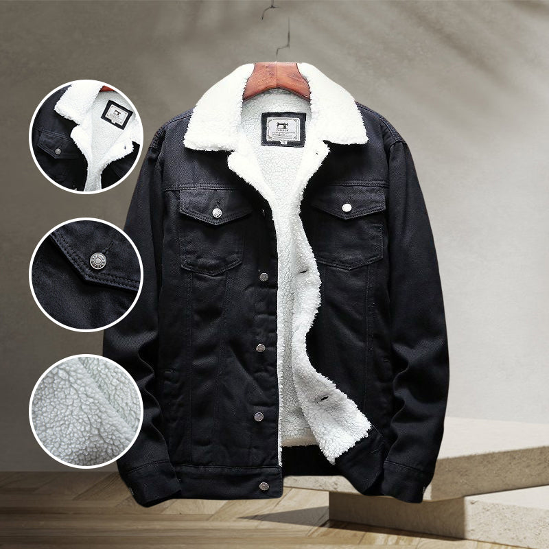 Fleece Jeansjacke