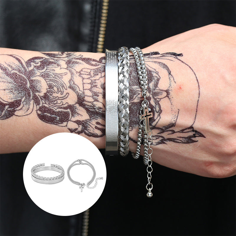 Kreuzarmreif Armband Set