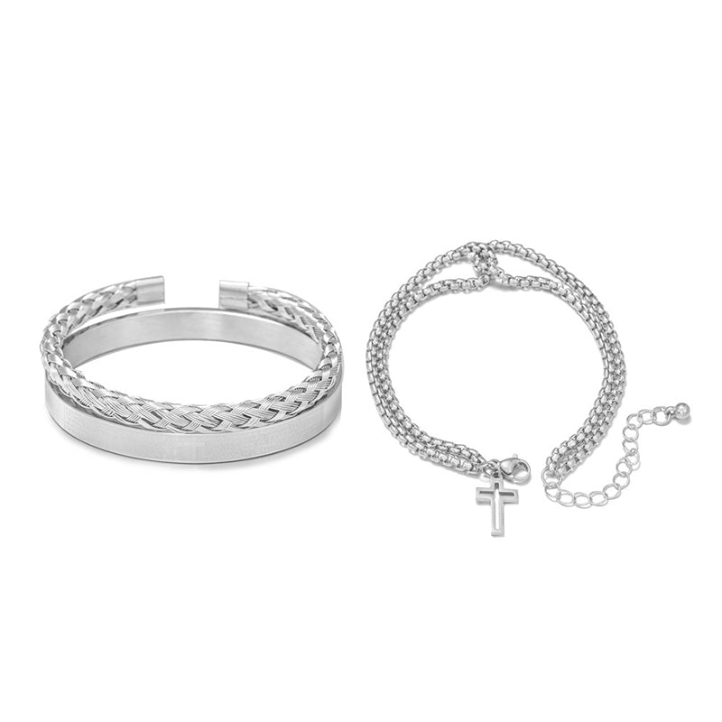 Kreuzarmreif Armband Set