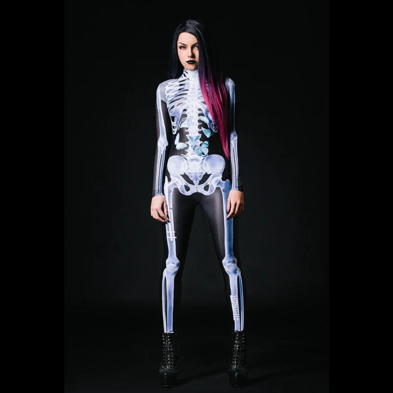 Halloween Skelett Bodysuit