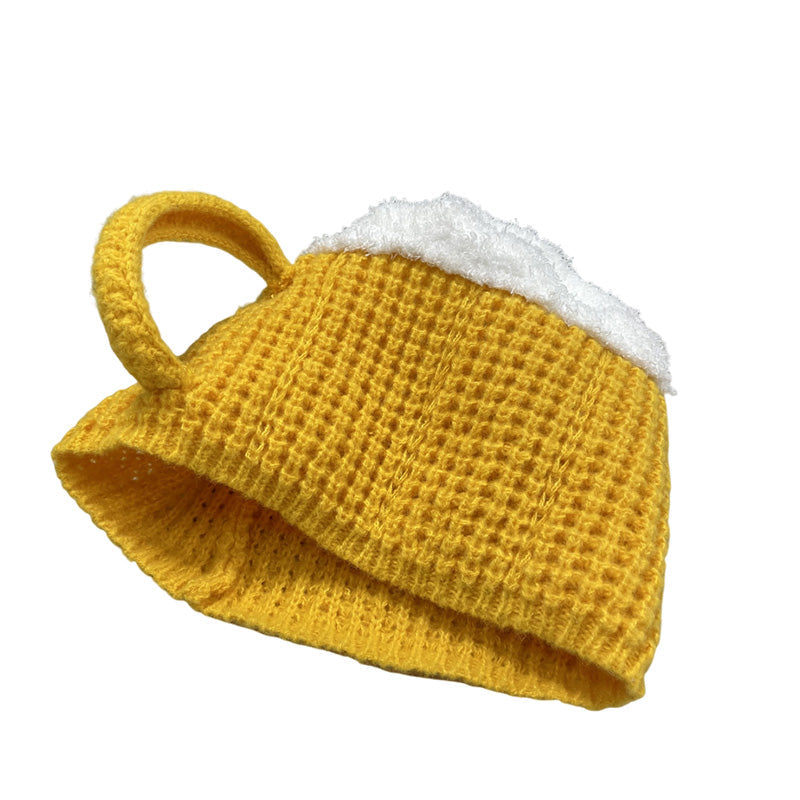 Lustiger 3D Bierkrug gestrickter Handschuh Geschenk