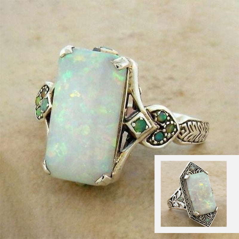 Vintage eingelegter Opal Ring