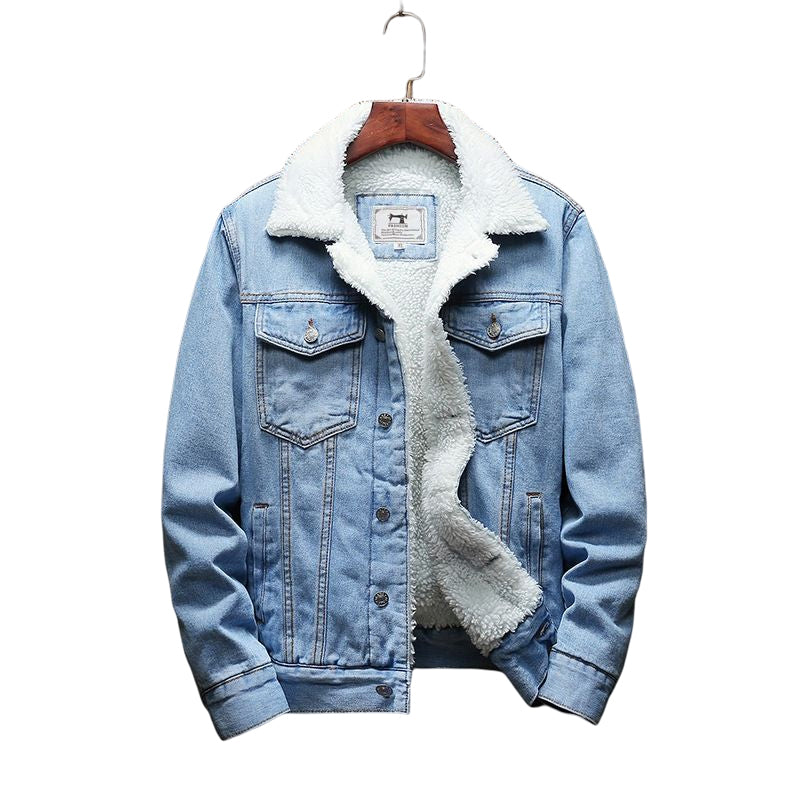 Fleece Jeansjacke